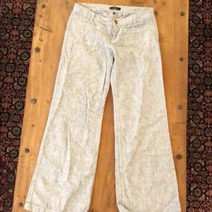 express gray linen pants, 8
